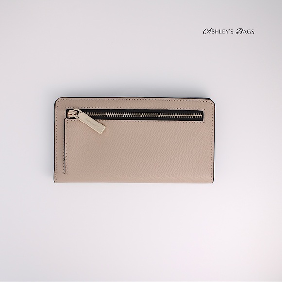 Kate Spade Staci Large Slim Bifold Wallet In Warm Beige - Picture 2 of 3